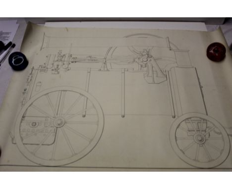 Railway- A collection of Victorian hand drawn engineering and structural plans in graphite, ink and some colour with calculat