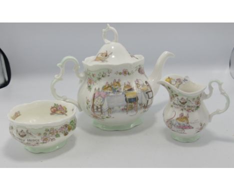 Royal Doulton Brambly Hedge Tea Service: from the Gift Collection, height of tallest 