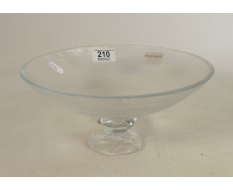 Wedgwood Vera Wang glass fruit bowl d25cm: in original box. 