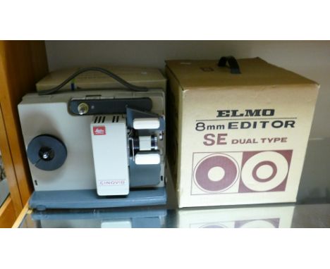 Leica Cinovid 8mm Projector: together with Elmo SE Dual Editor &amp; Boots Codemaster Slide Projector(3) 