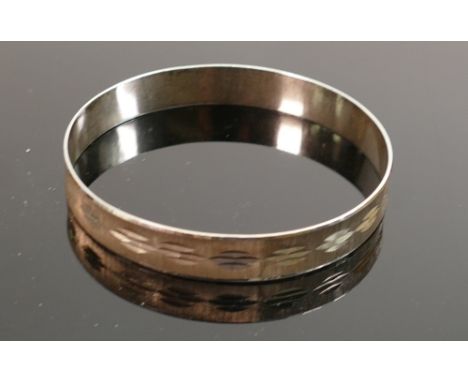 Ladies Silver bangle, 15.4g: 