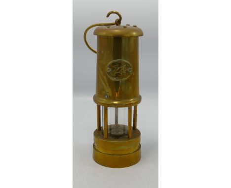 Tourist Type Brass Miners Lamp: 