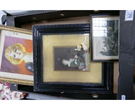 Three Framed Early 20th Century Prints: 