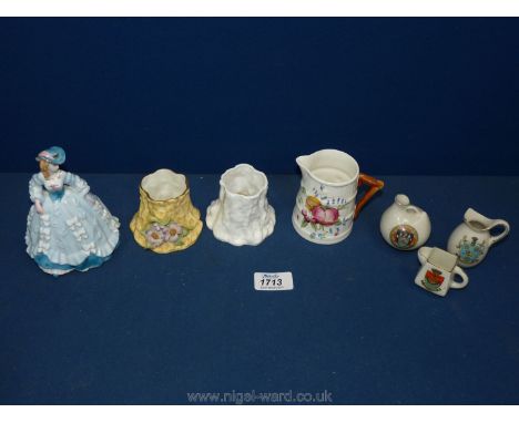 A quantity of Royal Worcester, etc. including Lady Charlotte, fruit jug, two candle holders and three Foley/Shelly commemorat