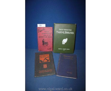 A quantity of original Instruction Books for Scammell Ultra light weight fire pump 1939, Thornycroft marine engine for torped