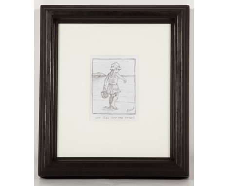 * GRAHAM MCKEAN,
ELEGANT LADY IN RED DRESS and WEE GIRL WITH RED WELLIES
each pencil on paper, each signed and titled
each 10