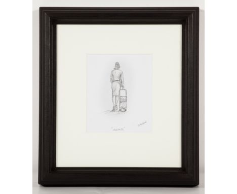 * GRAHAM MCKEAN,
SISTERS and HOSTESS
each pencil on paper, each signed and titled
19.5cm x 13.5cm and 15cm x 13cm
Each mounte