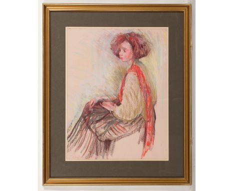 * JOSEPHINE GRAHAM,
MOMENT
pastel on paper, signed
63cm x 48cm
Mounted, framed and under glass 