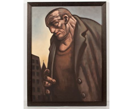 * PETER HOWSON OBE,
A NOBLE DOSSER 
oil on canvas, signed
91cm x 67.5cm
Framed 