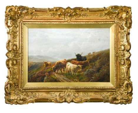 Robert Watson (British, 1855-1921) Cattle in a Highland landscape; Sheep in a Highland landscapeeach signed 'R. Watson' lower