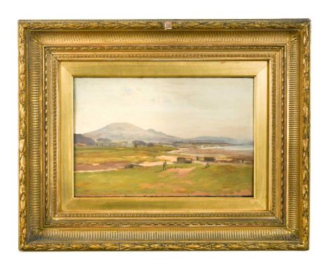 George Gray (Scottish, fl.1874-1889) Innerleven Golf Linkssigned lower right 'Geo Grey'inscribed 'Innerleven Golf Links / By 
