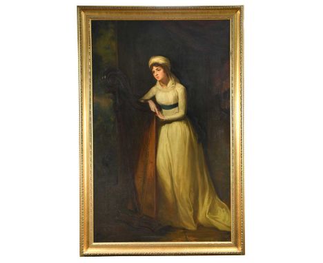 After George Romney Lady Louisa Theodosia Hervey (1767–1821), Countess of Liverpoolthe stretcher inscribed 'Lady Louisa Herve