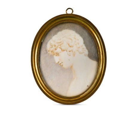 Harriet Beckford (British, 1795-1878) Head of Niobeinscribed verso 'Head of Niobe / by / Harriet Beckford / about 1802 / 35.'