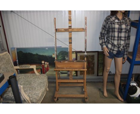 A large artist easel 