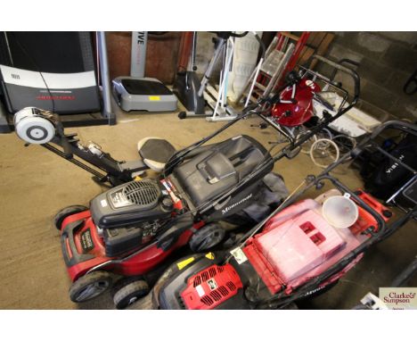 A Mountfield S481PDES self propelled garden lawn mower, with cover and a Mountfield ST55ES 160cc engine