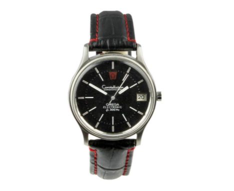Attractive Omega f300 tuning -fork watch. First introduced in the 1960's these electric watches feature 2 coils and a tuning-