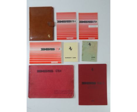 Very rare and complete original Ferrari Daytona pouch set comprising: ·         Pouch·         1973 Owner’s Manual·         1