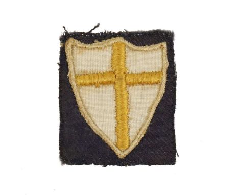 The patch of the 8th British Army so called Crusader Shield. A standard version which was widely issued to Polish soldiers of