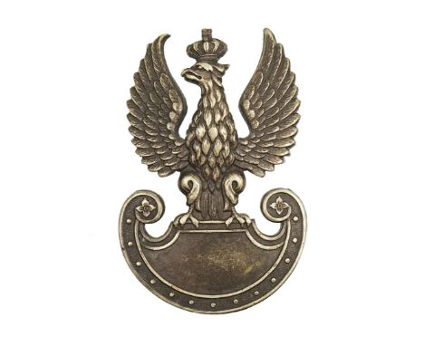 World War Two period Polish eagle cap badge. Made by J.R Gaunt of London for the Polish Army in Exile.&nbsp;Made from white m