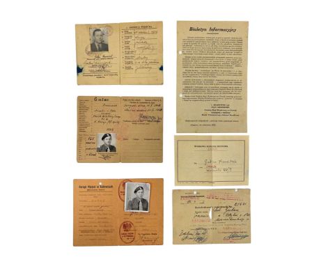 Grouping of documents after platoon leader Franciszek Gutan born in 1909, soldier of 1st OF Company:Polish Army documentPhoto