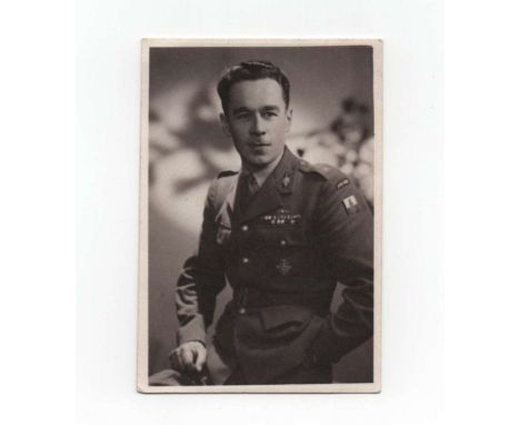 Photo of Polish Armed Forces in the West, portrait, visible badge and recognision patch of the 3rd Carpathian Rifles Division