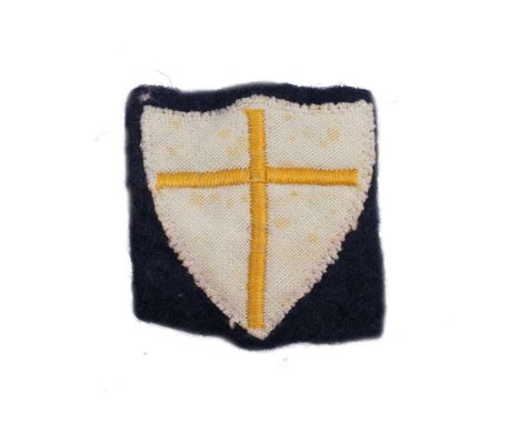 The patch of the 8th British Army so called Crusader Shield. A standard version which was widely issued to Polish soldiers of