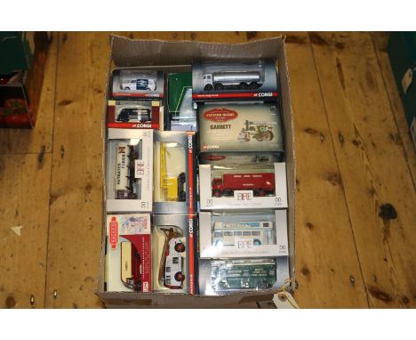 A quantity of Corgi, etc including: 19x Trackside including; 2x Scammell Scarab BR, a Harrington Horsebox SR, a Dennis F12 Fi