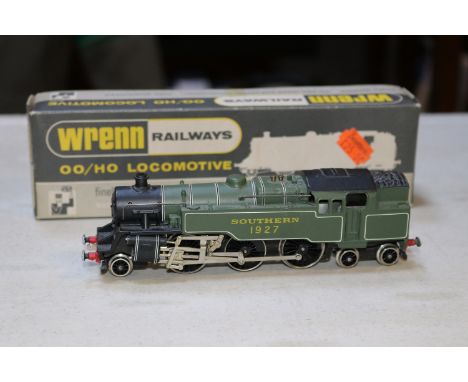 A Wrenn OO locomotive. A BR Standard       2-6-4T locomotive (W2245) 1927 in lined Southern green livery. Boxed, with instruc
