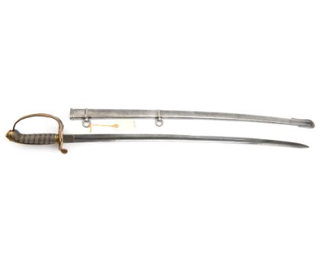 A Vic 1845 pattern officer’s sword of The 85th (The King’s L. Infantry) Regt, slightly curved, fullered blade 32½”, faintly e