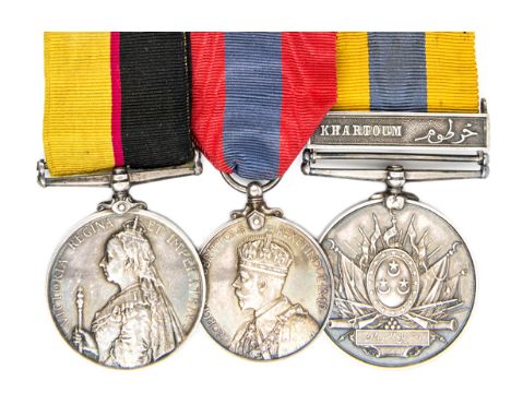 Group of three: Queen’s Sudan (3736 Pte C Rose 21/L/cers); Imperial Service medal, Geo V issue with crowned head (Charles Ros