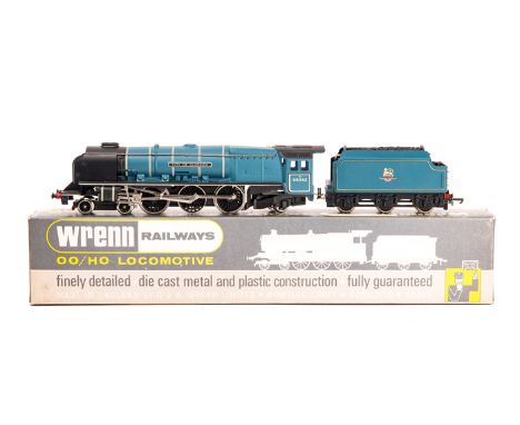 Wrenn Railways Coronation class 4-6-2 tender locomotive (W2229). ‘City of Glasgow’ in BR lined Caledonian Blue livery. Boxed,