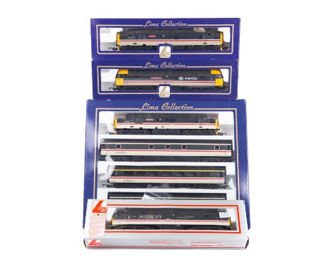 4 Lima OO Intercity diesel locomotives and rolling stock. A Train pack comprising BR Class 37 Co-Co Ben Cruachan 37404 togeth