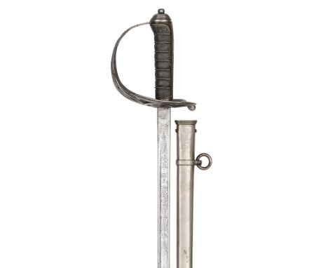 A Scots Guards officer’s light parade pattern sword,  32”, blade etched with battle honours to Suakin 1885, owner’s crest of 