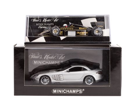 9 1:43 Minichamps sports GT/Prototype racing cars, Formula 1 racing cars. 2x Porsche 911 GT1 LM97- Scuderia Italia RN27 Marti