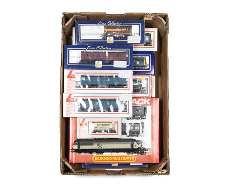 A quantity of Lima and Hornby OO railway. Including: Lima locomotives; a LMS Class 5MT 2-6-0 tender loco 13000 in Crimson Lak