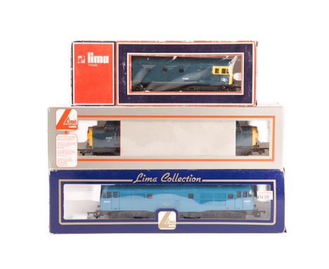 3 Lima OO diesel locomotives. A BR Class 37 Co-Co 37113 in unlined blue livery with Scotrail Scotty logo. A BR Class 31 A1A-A