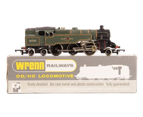 Wrenn Railways BR Standard 2-6-4T locomotive 80135. W2270 in lined light green livery. Boxed, minor wear / some damage. VGC, 