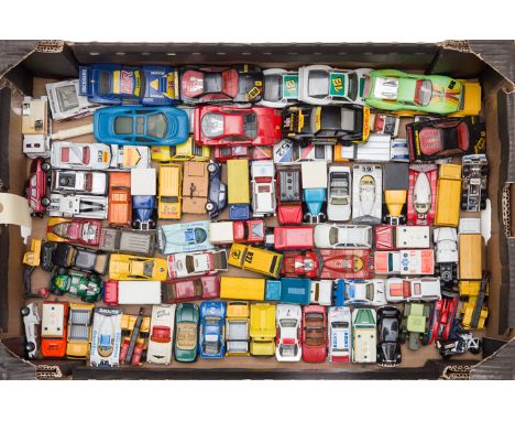 A large quantity of Matchbox vehicles. Including racing cars, 4x4 vehicles, recovery trucks, quarry trucks, covered lorries, 