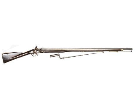A late 18th century Volunteer 10 bore Short Land pattern Brown Bess flintlock musket by Ketland & Co, 57½” overall, barrel 42