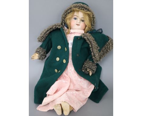 An automaton bisque head doll