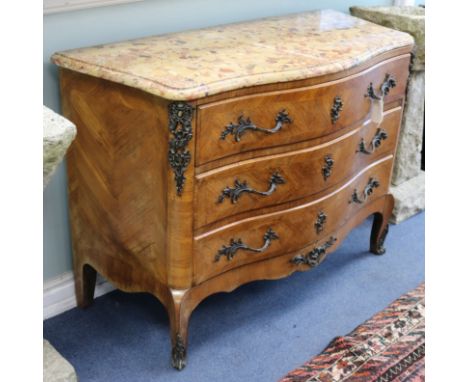 A Louis XV style Kingwood commode W.118cm