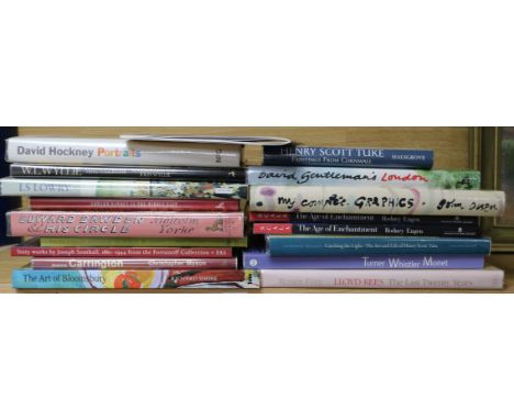 A quantity of reference books related to modern arts including David Hockney, Edward Bawden, etc.