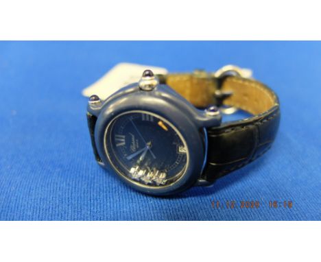 A ladies Chopard, Geneve 'Happy diamonds' watch