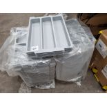 Qty of assorted plastic trays