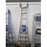 9 Rung Aluminium 'Tubesca Platinum 300' combination ladder