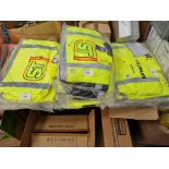 Qty of Fluorescent Yellow work jackets
