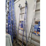 8 Rung Aluminium 'Tubesca Platinum 300' combination ladder