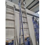 10 Rung Aluminium 'Tubesca Platinum 300' double extending ladder
