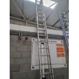 18 Rung Aluminium Double Extending 'Tubesca Platinum' ladder