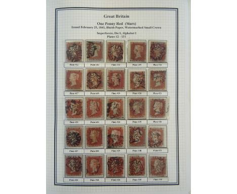 Great Britain Volume 2 of a Great Britain specialist's collection, the second of two albums for line-engraved with the penny 